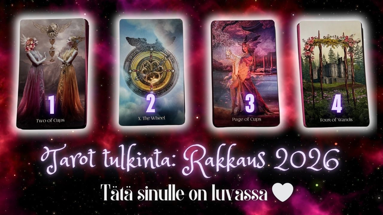 Tarot tulkinta: Rakkaus 2026 (Kaikki jatkoluennat 4kpl)