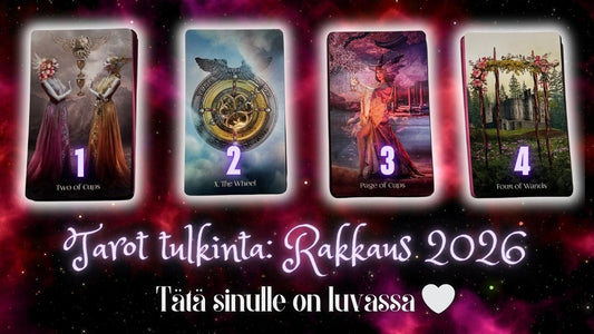 Tarot tulkinta: Rakkaus 2026 (Kaikki jatkoluennat 4kpl)