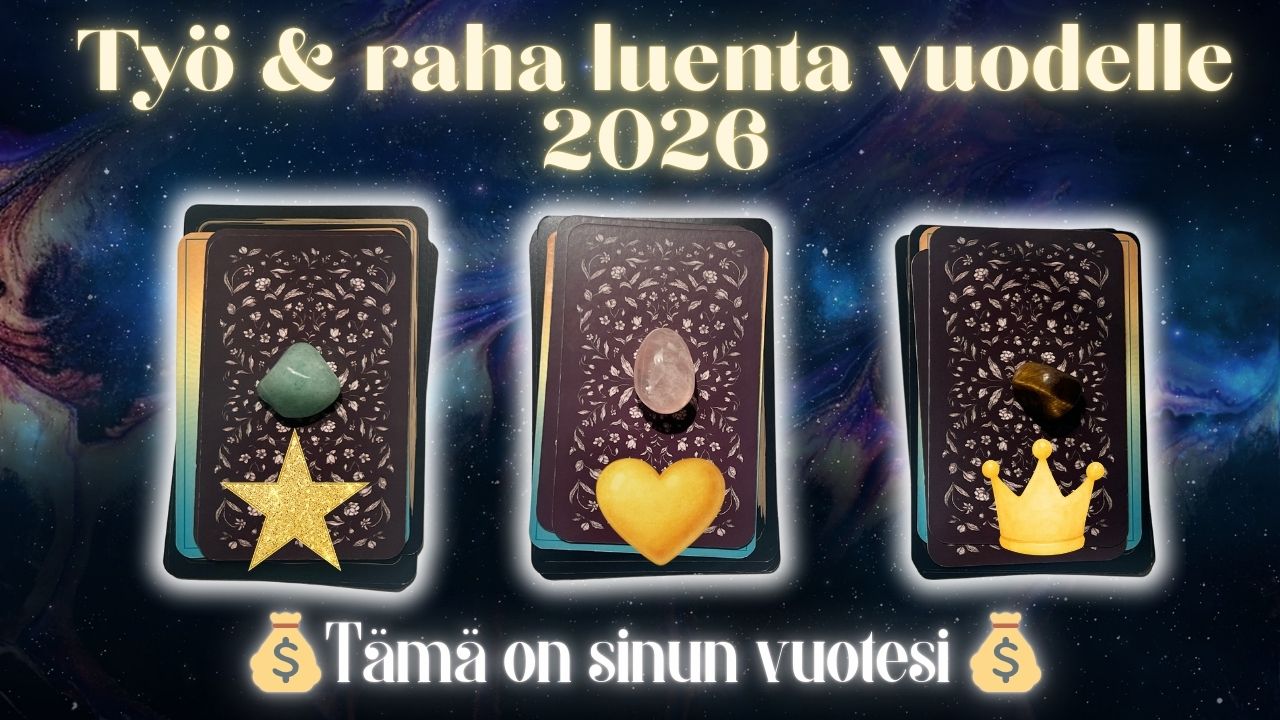 Työ & raha 2026 💰 Tämä on sinun vuotesi (Jatkoluenta 3, tiikerinsilmä)